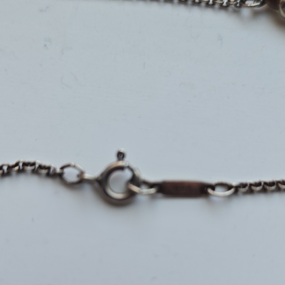 Vintage Tiffany & Co. 925 Silver Twisted Rope, Twisted Heart Necklace - Picture 5 of 15